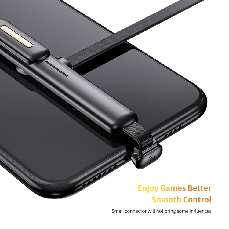 ROCK S2 2A Micro Double Suction Cup Design Gaming Charging Data Cable, Length: 120cm(Black)