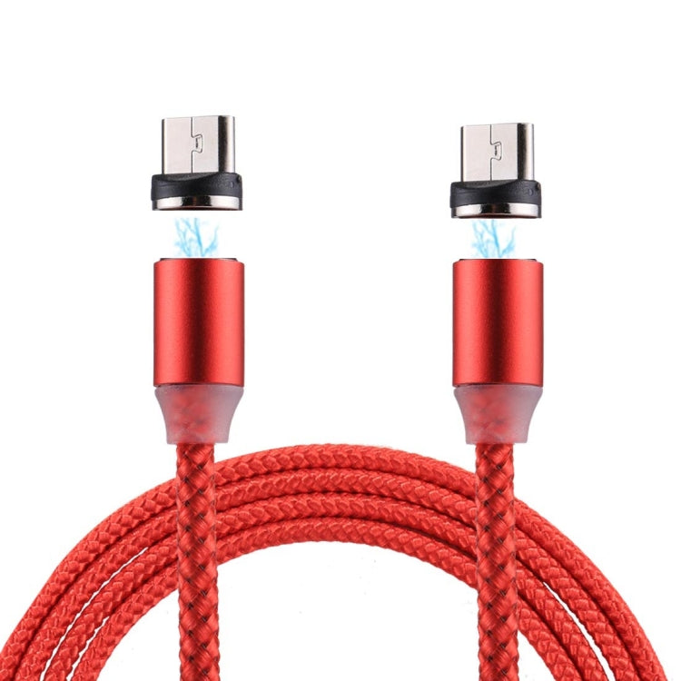 1.2m Weave Line Micro USB to Micro USB Double Head Magnetic Charging Cable, For Samsung / Huawei / Xiaomi / Meizu / LG / HTC and Other Smartphones