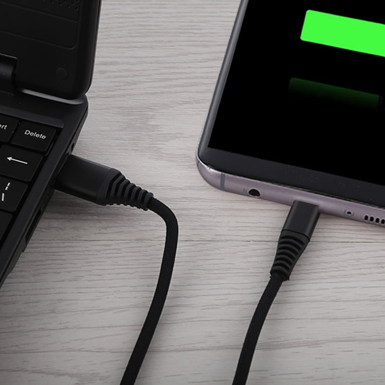 1m Cloth Braided Cord USB A to Micro USB Data Sync Charge Cable, For Galaxy, Huawei, Xiaomi, LG, HTC and Other Smart Phones