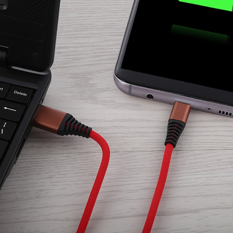 1m Cloth Braided Cord USB A to Micro USB Data Sync Charge Cable, For Galaxy, Huawei, Xiaomi, LG, HTC and Other Smart Phones