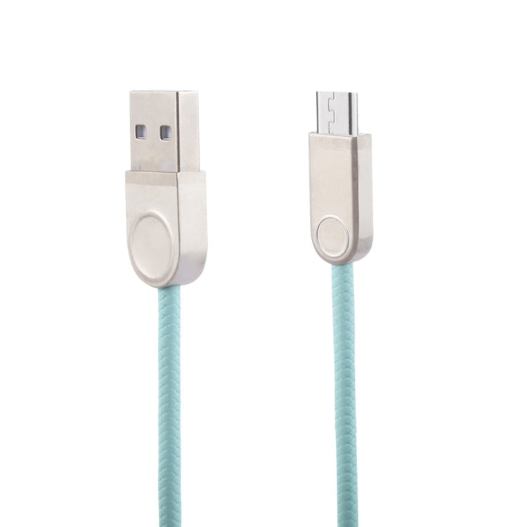 1m TPE Braided Cord Metal Connector USB A to Micro USB Data Sync Charge Cable, For Galaxy, Huawei, Xiaomi, LG, HTC and Other Smart Phones