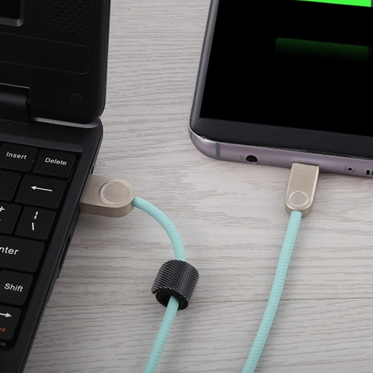 1m TPE Braided Cord Metal Connector USB A to Micro USB Data Sync Charge Cable, For Galaxy, Huawei, Xiaomi, LG, HTC and Other Smart Phones