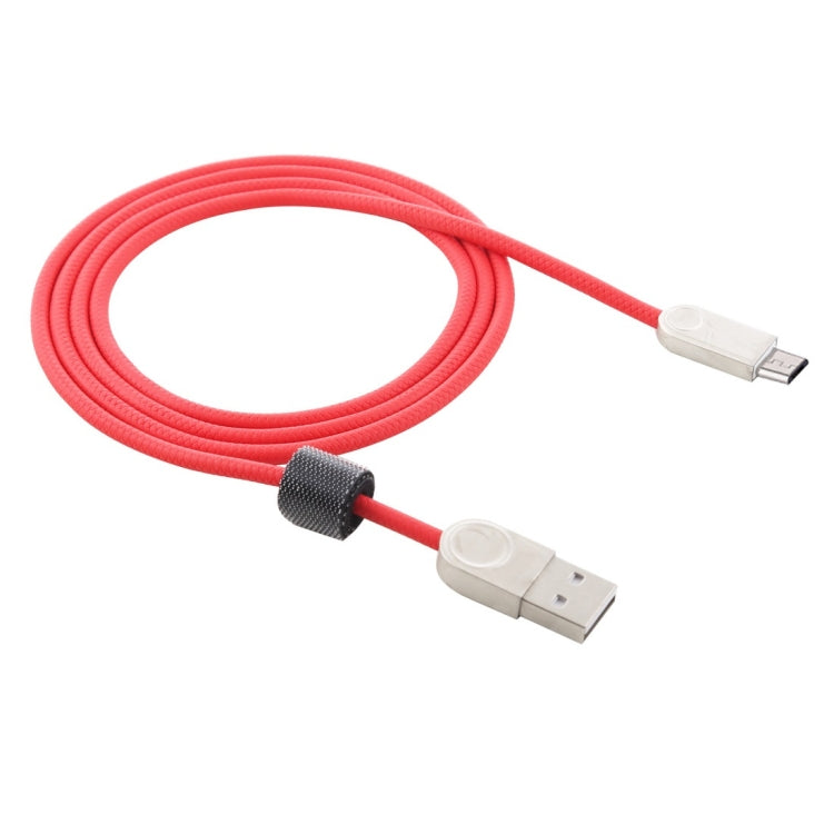 1m TPE Braided Cord Metal Connector USB A to Micro USB Data Sync Charge Cable, For Galaxy, Huawei, Xiaomi, LG, HTC and Other Smart Phones