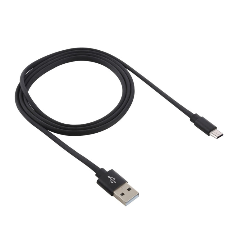 1m Flat Cord USB A to Micro USB Fast Charging Data Sync Charge Cable, For Galaxy, Huawei, Xiaomi, LG, HTC and Other Smart Phones
