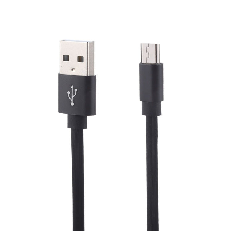 1m Flat Cord USB A to Micro USB Fast Charging Data Sync Charge Cable, For Galaxy, Huawei, Xiaomi, LG, HTC and Other Smart Phones