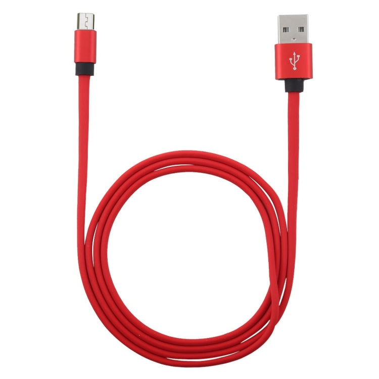 1m Flat Cord USB A to Micro USB Fast Charging Data Sync Charge Cable, For Galaxy, Huawei, Xiaomi, LG, HTC and Other Smart Phones