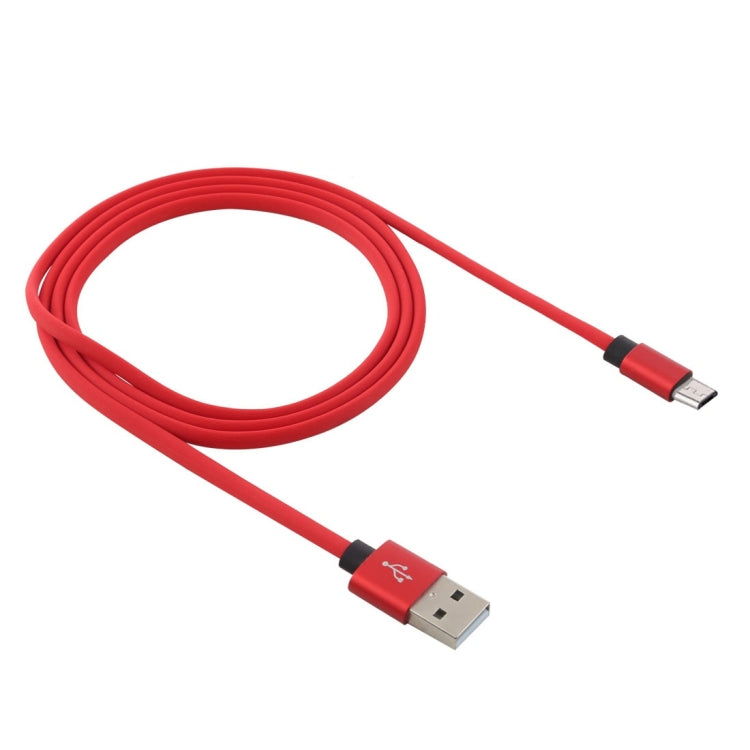 1m Flat Cord USB A to Micro USB Fast Charging Data Sync Charge Cable, For Galaxy, Huawei, Xiaomi, LG, HTC and Other Smart Phones