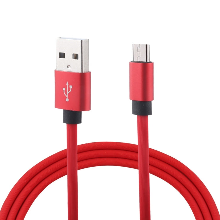 1m Flat Cord USB A to Micro USB Fast Charging Data Sync Charge Cable, For Galaxy, Huawei, Xiaomi, LG, HTC and Other Smart Phones