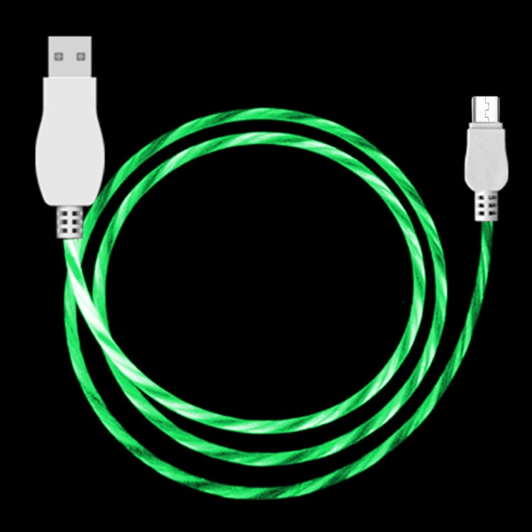 LED Flowing Light 1m USB A to Micro USB Data Sync Charge Cable, For Galaxy, Huawei, Xiaomi, LG, HTC and Other Smart Phones