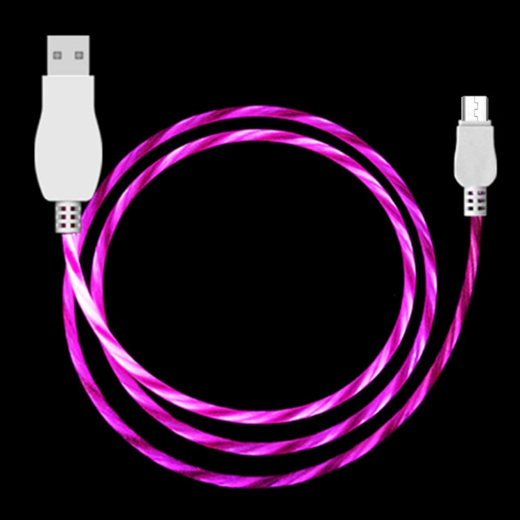 LED Flowing Light 1m USB A to Micro USB Data Sync Charge Cable, For Galaxy, Huawei, Xiaomi, LG, HTC and Other Smart Phones