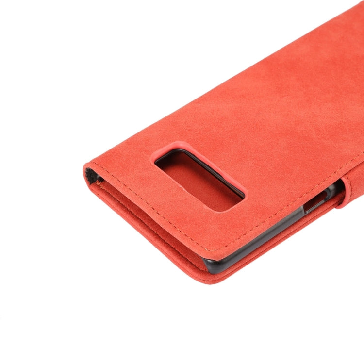 For Galaxy Note 8 Sheep Bar Material PU + PC Horizontal Flip Leather Protective Case with Holder & Card Slots & Wallet & Photo Frame