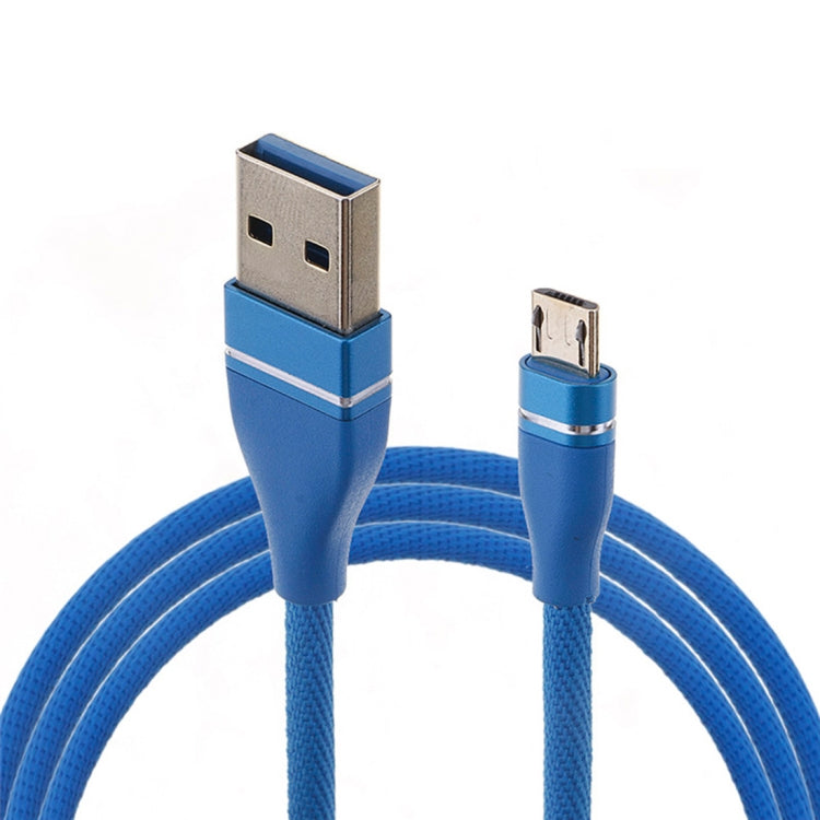 Nylon Weave Style USB to Micro USB Data Sync Charging Cable, Cable Length: 1m, For Galaxy, Huawei, Xiaomi, LG, HTC and Other Smart Phones