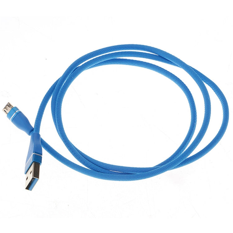Nylon Weave Style USB to Micro USB Data Sync Charging Cable, Cable Length: 1m, For Galaxy, Huawei, Xiaomi, LG, HTC and Other Smart Phones