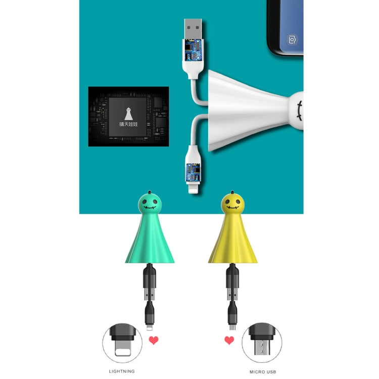 lenuo BN-Q1 Sunny Doll Shape Micro USB to USB Data Sync Charging Cable, For Galaxy, Huawei, Xiaomi, LG, HTC and Other Smart Phones, Rechargeable Devices