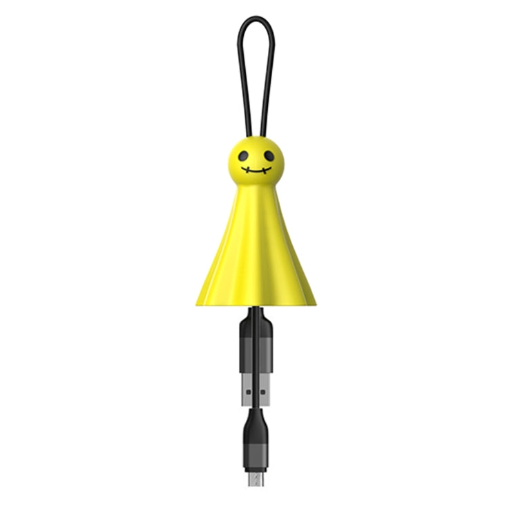 lenuo BN-Q1 Sunny Doll Shape Micro USB to USB Data Sync Charging Cable, For Galaxy, Huawei, Xiaomi, LG, HTC and Other Smart Phones, Rechargeable Devices