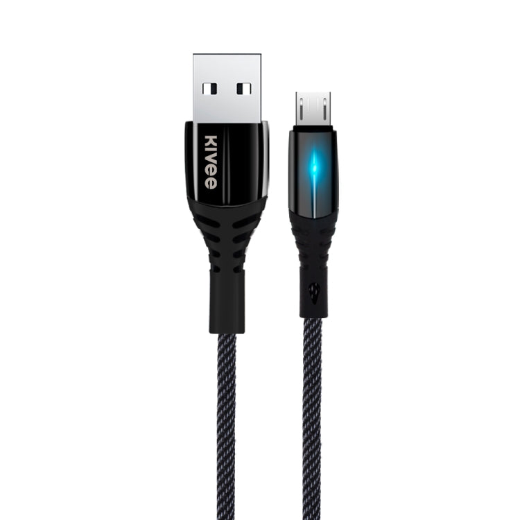 KIVEE KV-CB04 2A Micro to USB Nylon Charging Cable, Length: 1m