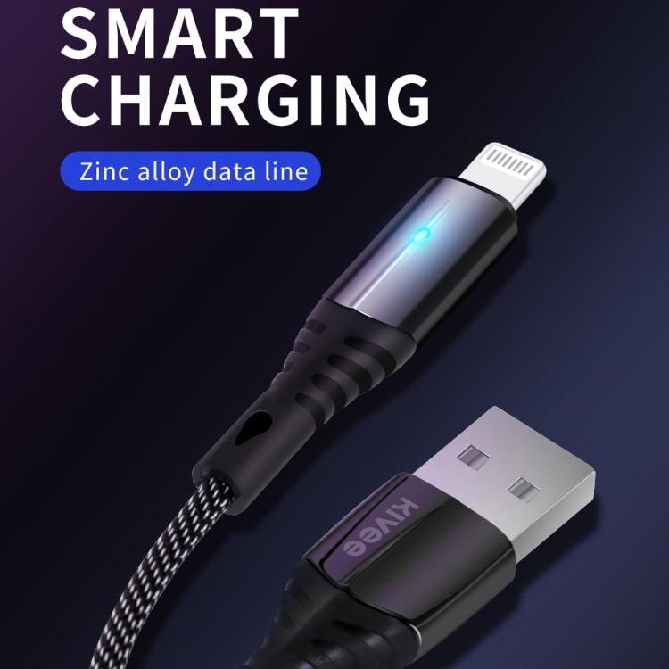 KIVEE KV-CB04 2A Micro to USB Nylon Charging Cable, Length: 1m