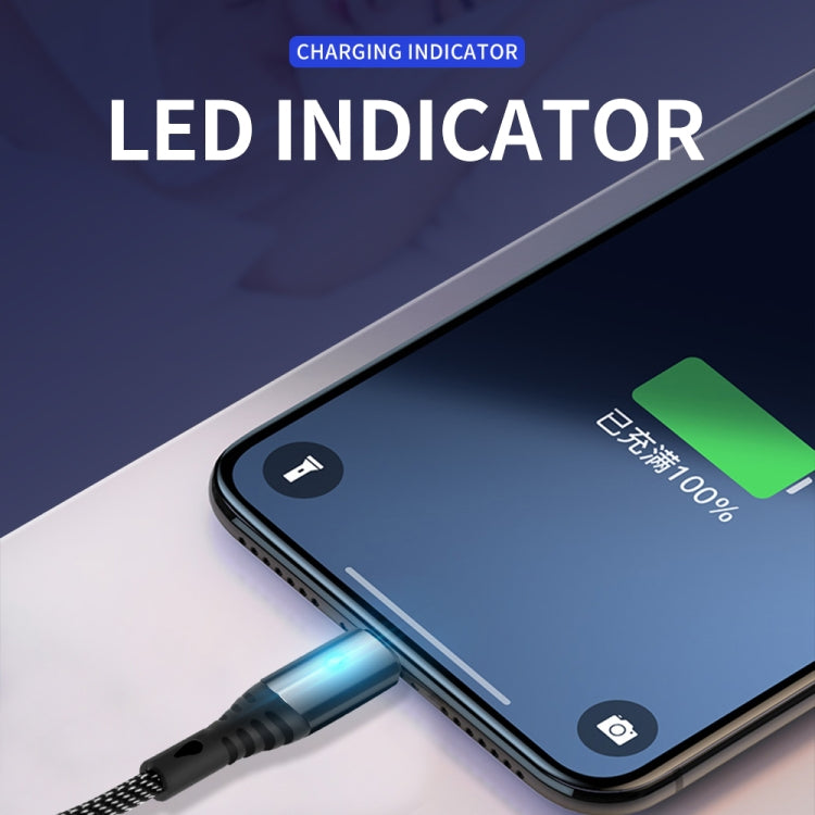 KIVEE KV-CB04 2A Micro to USB Nylon Charging Cable, Length: 1m