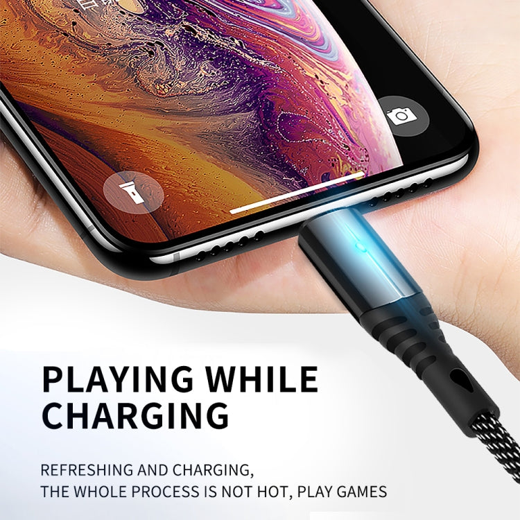 KIVEE KV-CB04 2A Micro to USB Nylon Charging Cable, Length: 1m