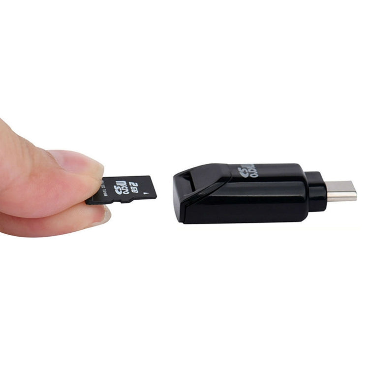 XQ-R003 Micro SD Card to USB-C / Type-C Card Reader OTG Connector