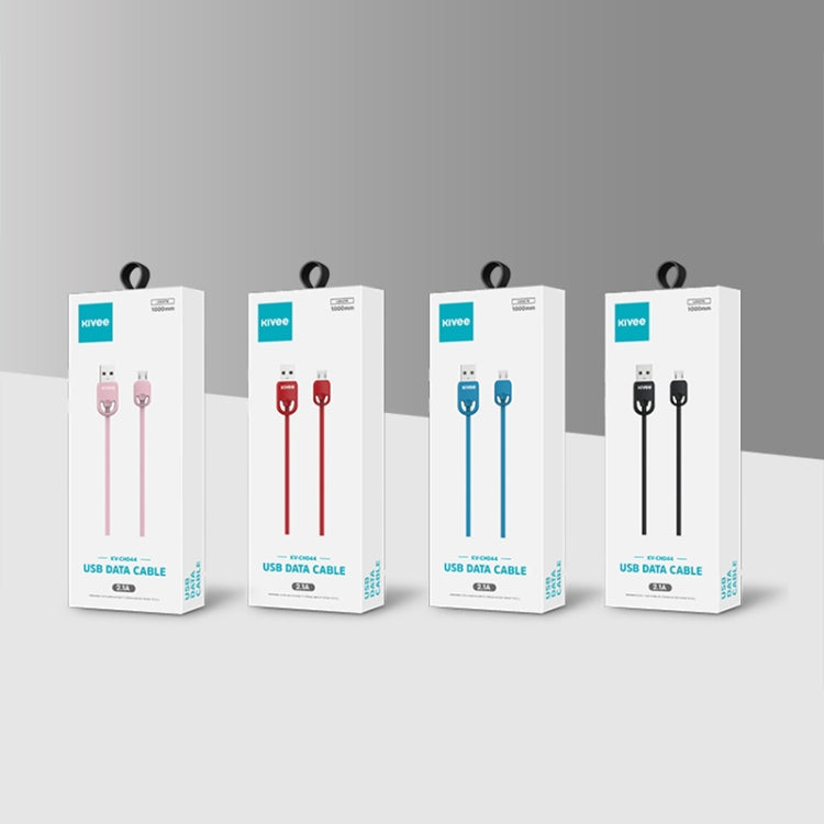KIVEE KV-CH044 2.1A Type-C / USB-C to USB Silicone Charging Data Cable, Length: 1m