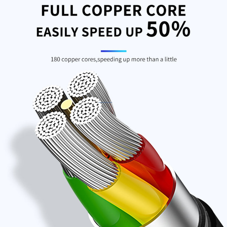 KIVEE KV-CH044 2.1A Type-C / USB-C to USB Silicone Charging Data Cable, Length: 1m