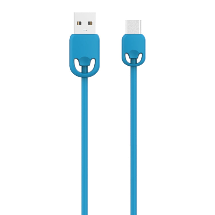 KIVEE KV-CH044 2.1A Type-C / USB-C to USB Silicone Charging Data Cable, Length: 1m