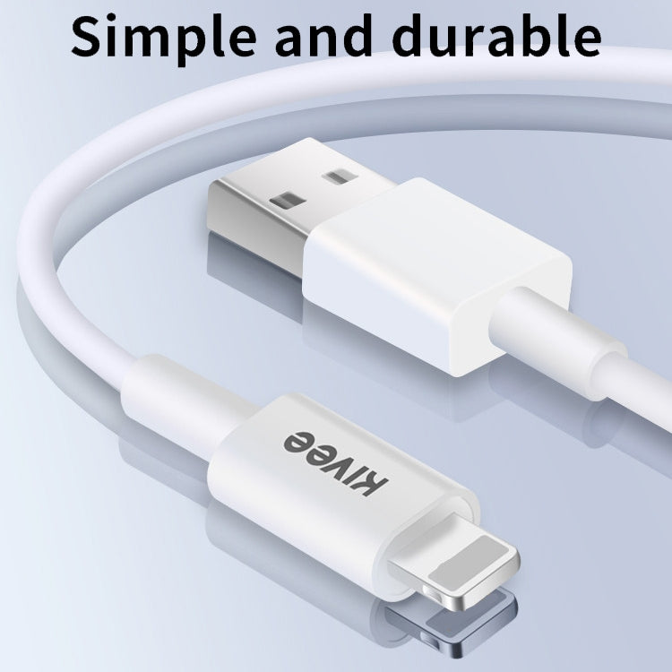 KIVEE KV-CT203 2A Type-C / USB-C to USB TPE Charging Data Cable, Length: 1m(White)
