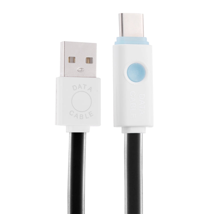 1m USB to USB-C / Type-C Noodle Jelly Data Sync Charging Cable