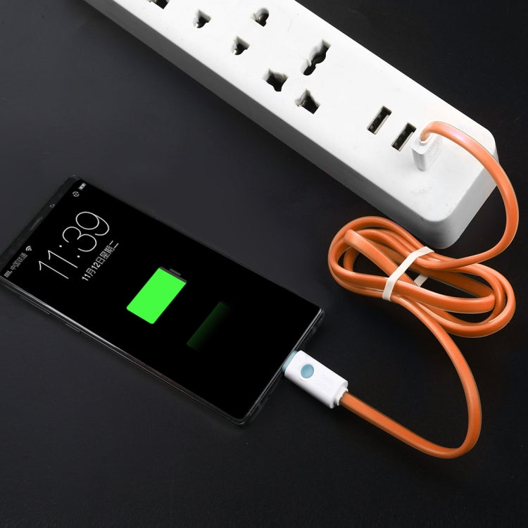 1m USB to USB-C / Type-C Noodle Jelly Data Sync Charging Cable