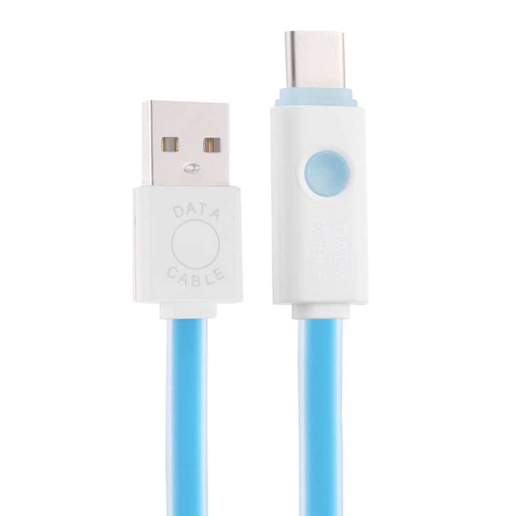 1m USB to USB-C / Type-C Noodle Jelly Data Sync Charging Cable