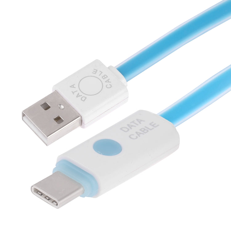 1m USB to USB-C / Type-C Noodle Jelly Data Sync Charging Cable