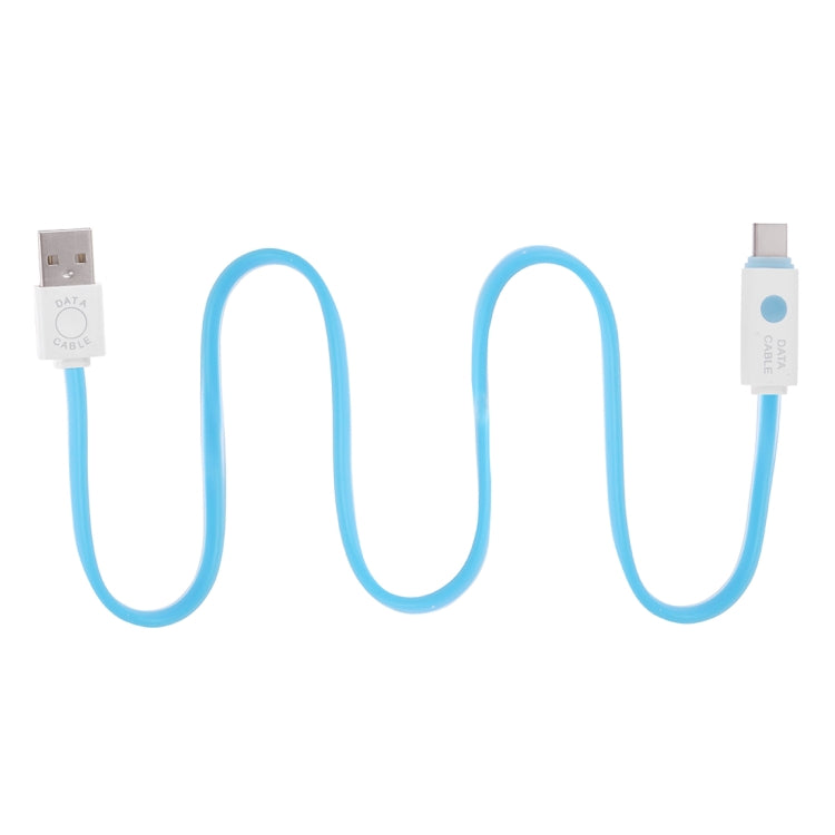 1m USB to USB-C / Type-C Noodle Jelly Data Sync Charging Cable
