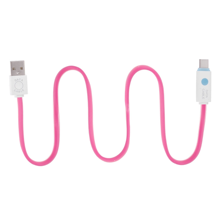 1m USB to USB-C / Type-C Noodle Jelly Data Sync Charging Cable