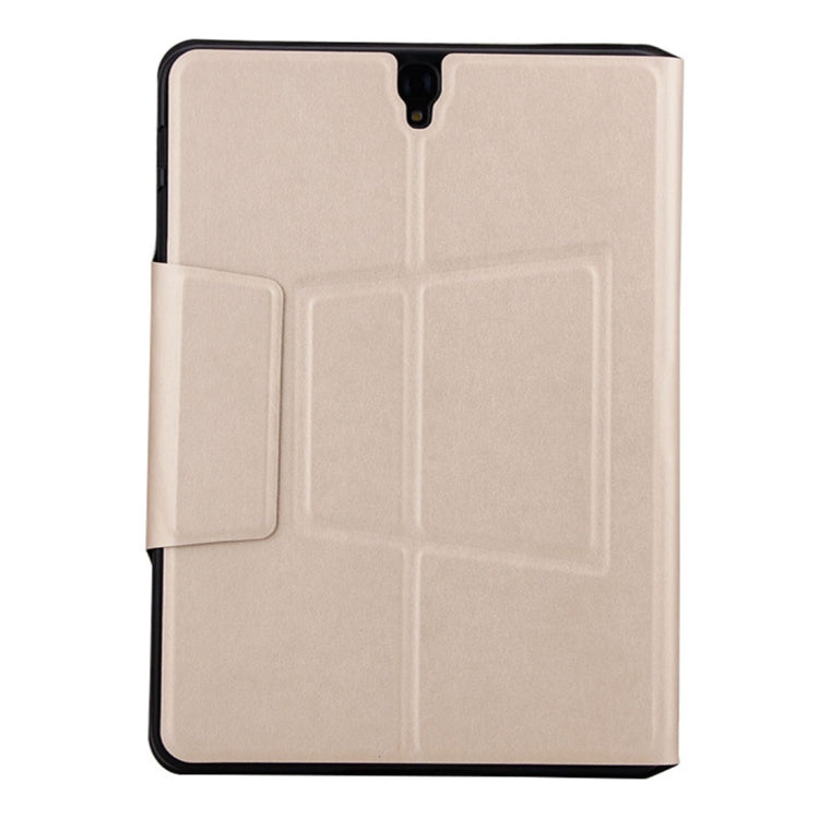 T1082 For Galaxy Tab S3 9.7 T820 / T825 Ultra-thin Light Bluetooth Keyboard Leather Tablet Case with Holder