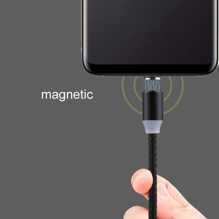 1m Weave Line USB to USB-C / Type-C Magnetic Charging Cable, For Galaxy S8 & S8 + / LG G6 / Huawei P10 & P10 Plus / Xiaomi Mi 6 & Max 2 and other Smartphones(Black)