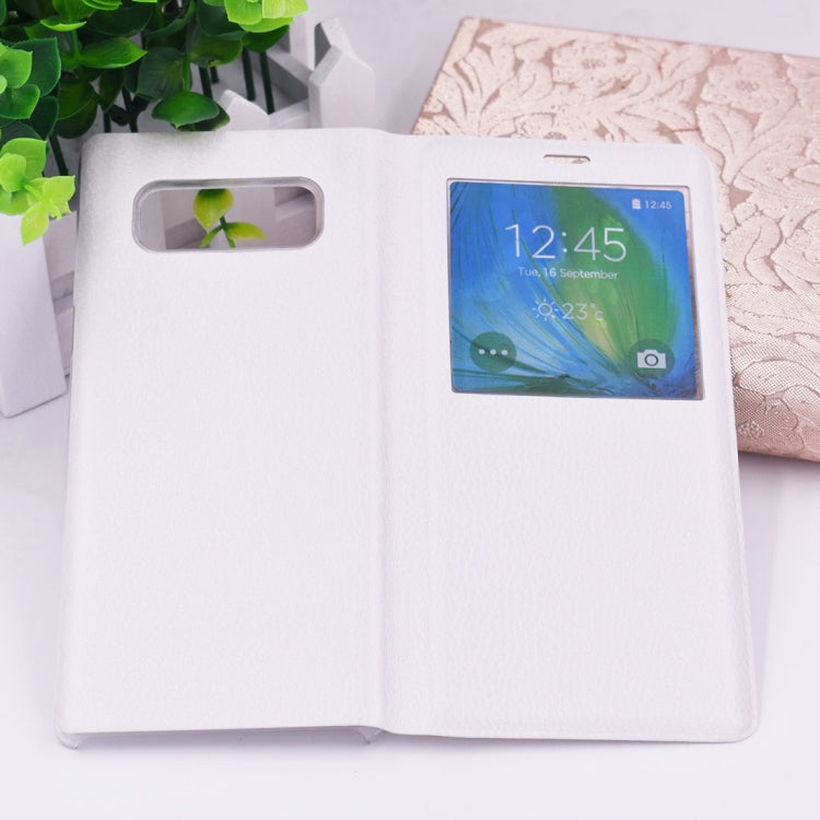 For Galaxy Note 8 PU+PC Horizontal Flip Leather Case with Call Display ID