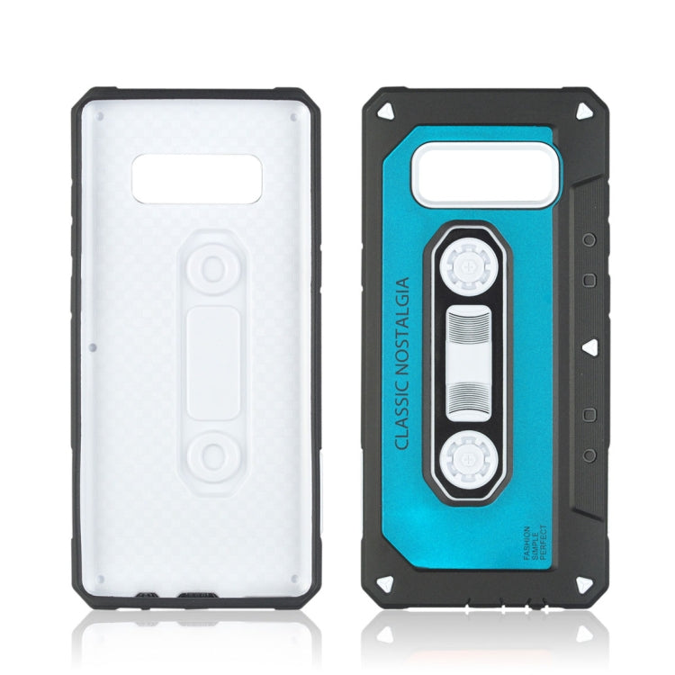 For Galaxy Note 8 Nostalgic Tape Style TPU+PC Protective Back Case
