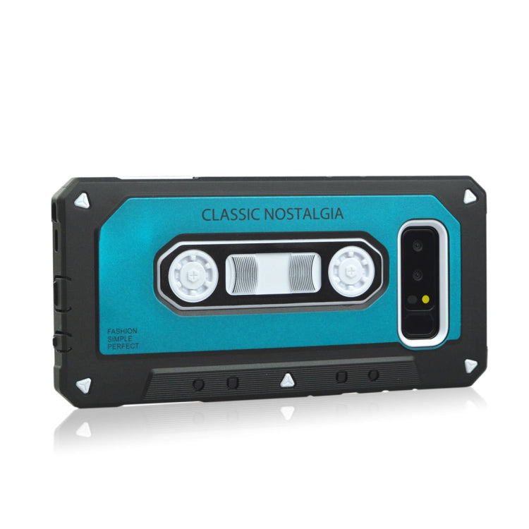 For Galaxy Note 8 Nostalgic Tape Style TPU+PC Protective Back Case