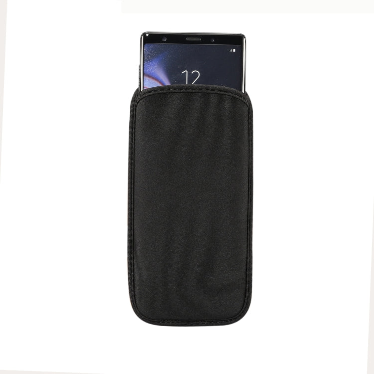 Universal Neoprene Cell Phone Bag for Galaxy S20 Ultra / Note 10+ / Note10 / A70 / A80 and other 6.7-6.9 inch Smartphones(Black)