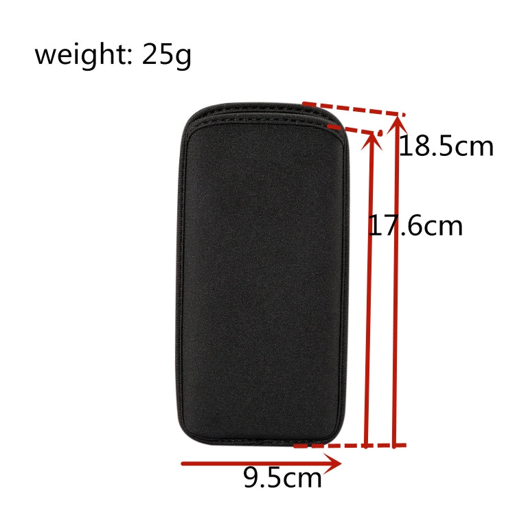 Universal Neoprene Cell Phone Bag for Galaxy S20 Ultra / Note 10+ / Note10 / A70 / A80 and other 6.7-6.9 inch Smartphones(Black)