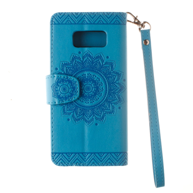 For Galaxy Note 8 Embossment Mandala Pattern Horizontal Flip Leather Case with Holder & Card Slots & Wallet & Lanyard