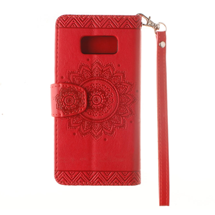 For Galaxy Note 8 Embossment Mandala Pattern Horizontal Flip Leather Case with Holder & Card Slots & Wallet & Lanyard