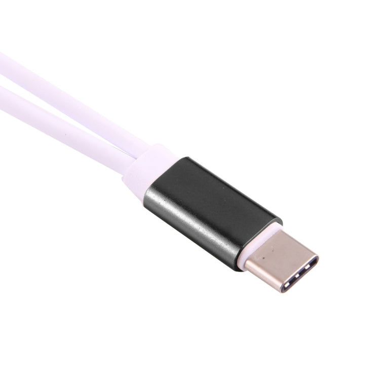 USB-C / Type-C Male to 3.5mm Female & Type-C Female Audio Adapter