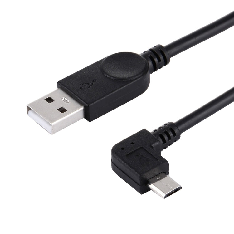 28cm 90 Degree Angle Left Micro USB to USB Data / Charging Cable, For Galaxy, Huawei, Xiaomi, LG, HTC and other Smart Phones