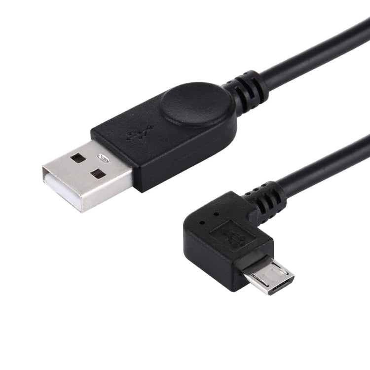 28cm 90 Degree Angle Right Micro USB to USB Data / Charging Cable, For Galaxy, Huawei, Xiaomi, LG, HTC and other Smart Phones