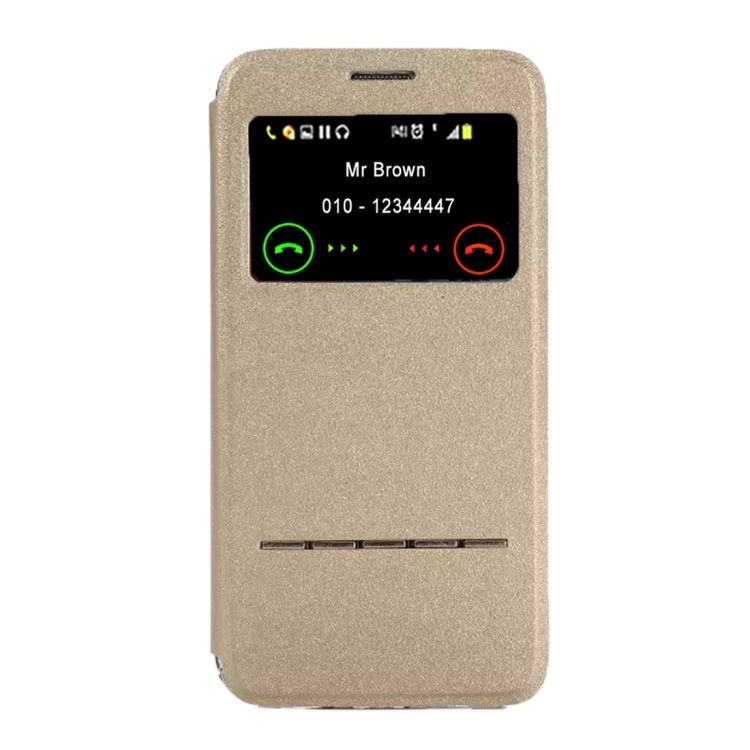 For Galaxy S7 / G930 Horizontal Flip Leather Case with Holder & Call Display ID