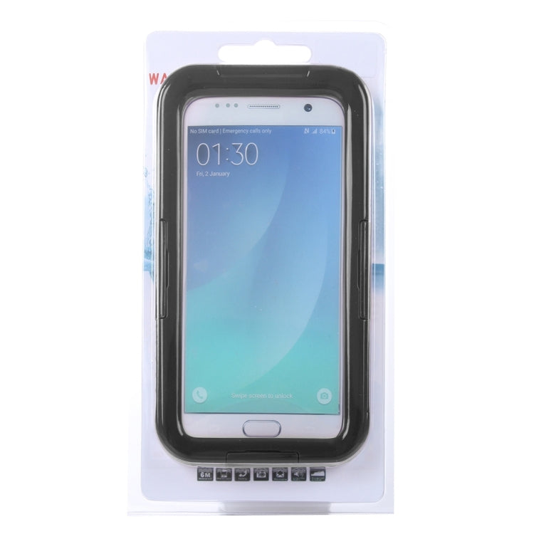 For Galaxy S7 / G930 IPX8 Plastic + Silicone Transparent Waterproof Protective Case with Lanyard