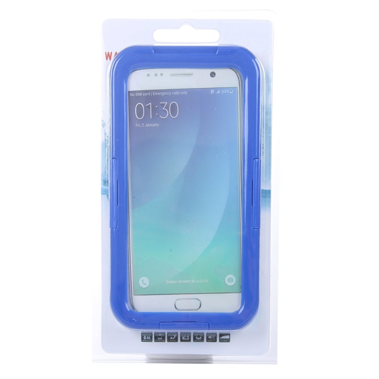 For Galaxy S7 / G930 IPX8 Plastic + Silicone Transparent Waterproof Protective Case with Lanyard