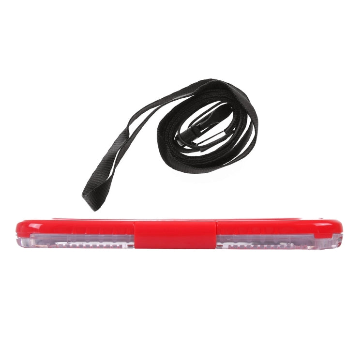 For Galaxy S7 Edge / G935 IPX8 Plastic + Silicone Transparent Waterproof Protective Case with Lanyard